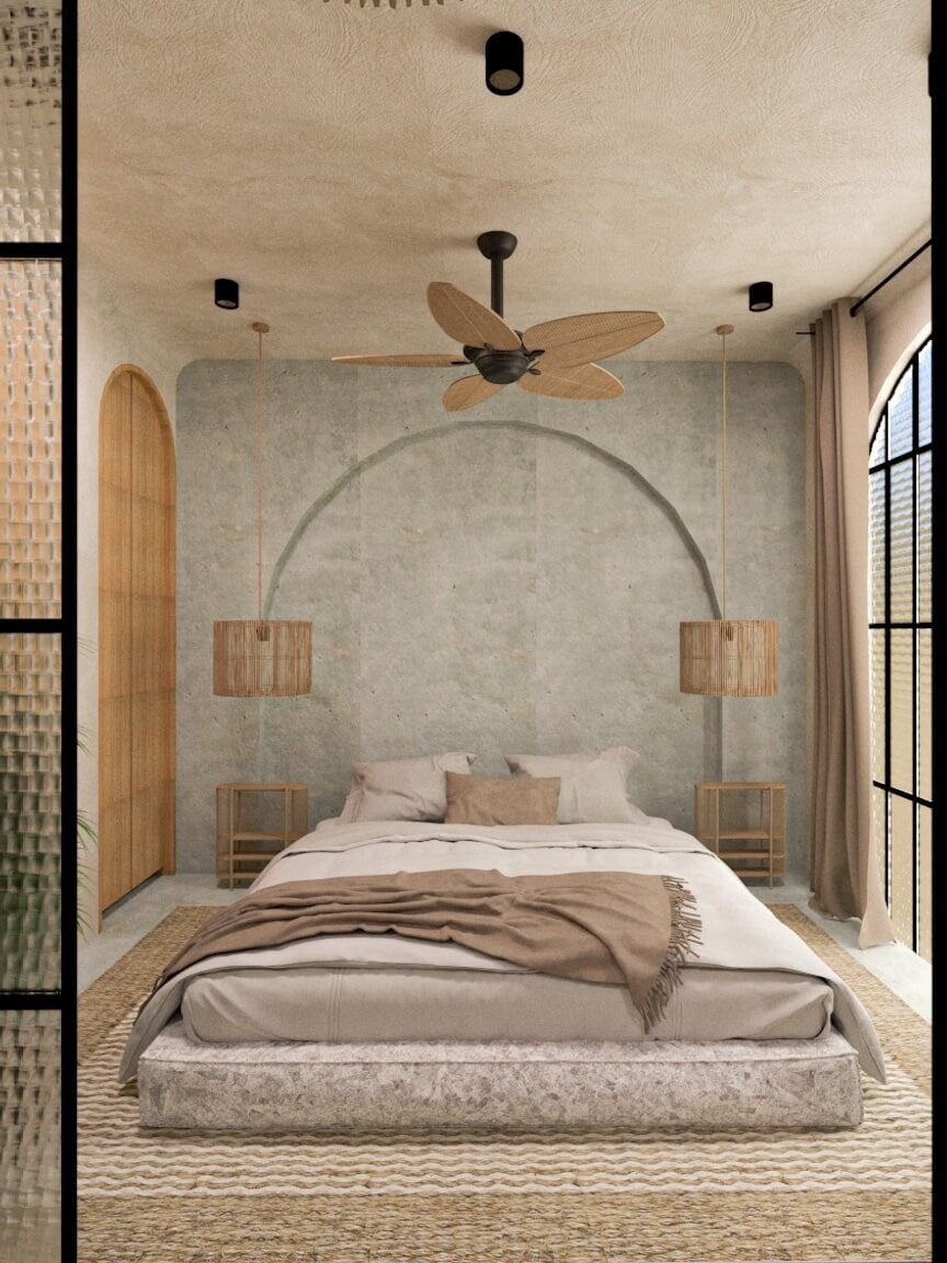 bedroom design townhouse studio tulum