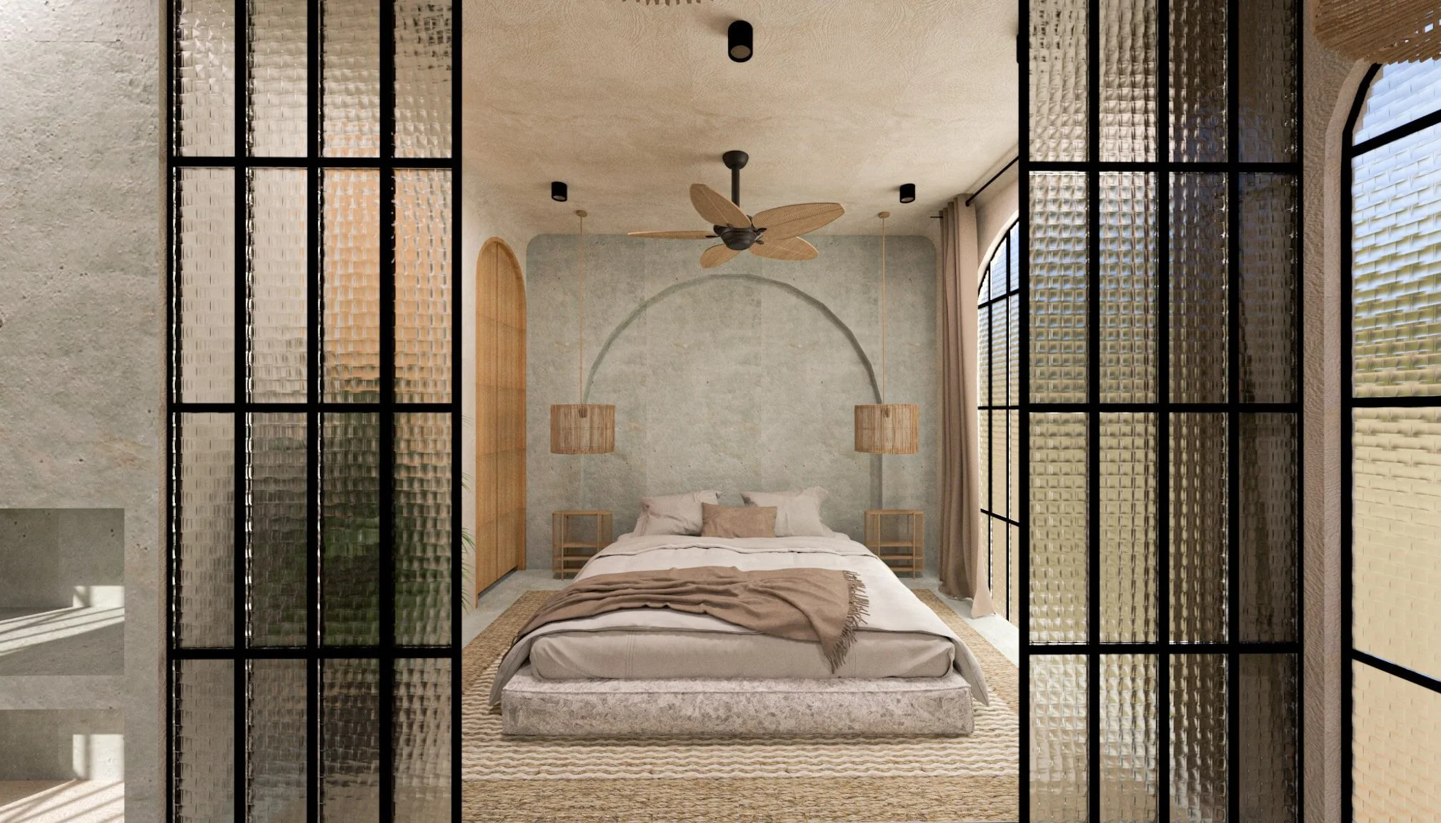 bedroom design townhouse studio tulum